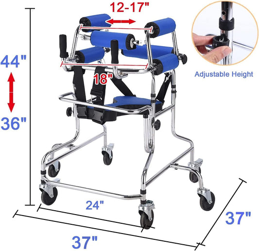Child Standing Rollator Walker with Seat For Kids & Children