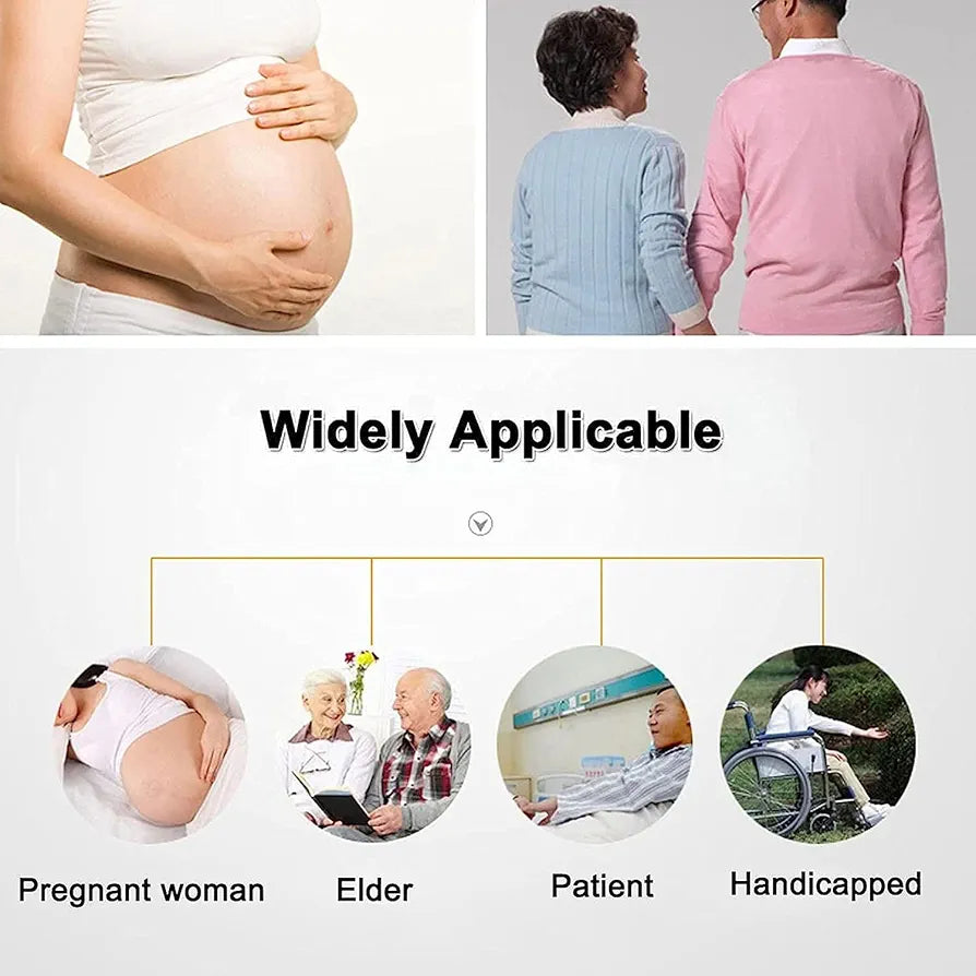 4 in 1 Shower Commode Wheelchair - with Wheeled Toilet Chair - Adjustable Armrest Height - Non-SlipMobile Toilet - for Elderly Disabled Person