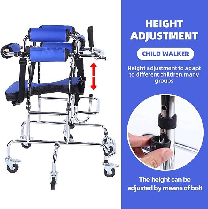 Child Standing Rollator Walker with Seat For Kids & Children
