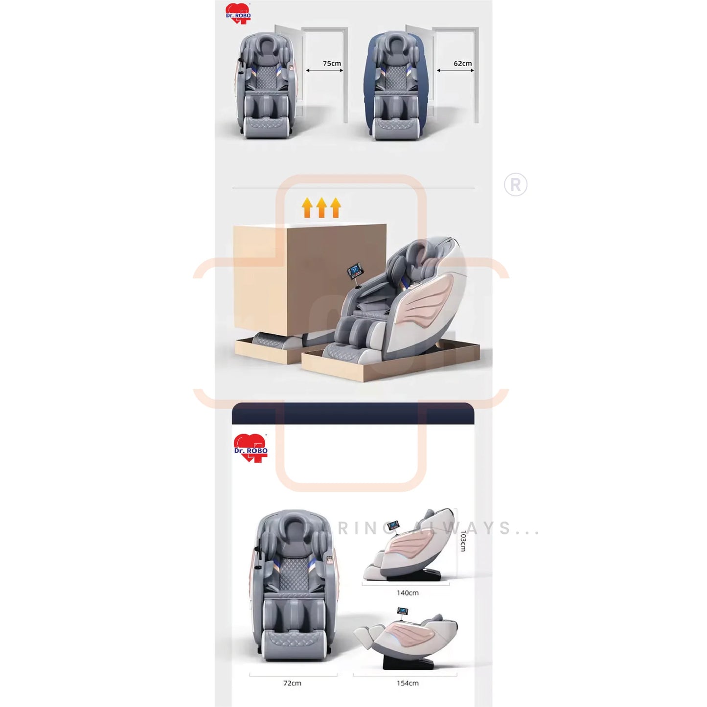 LMC077 - Luxury Massage Chair | Premium Relax Therapy | Full body Massage | Body Relaxation