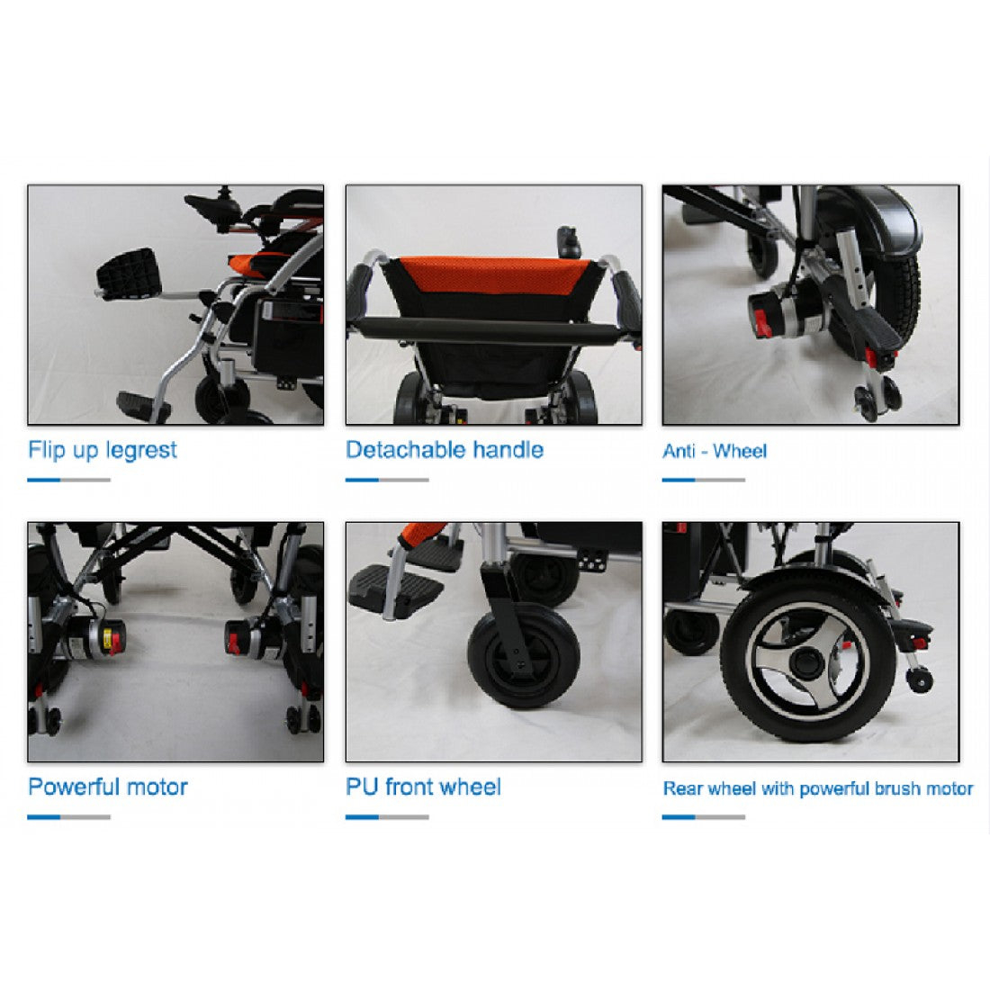 Mobilitykart Ultra Light Weight Folding Power Wheelchair