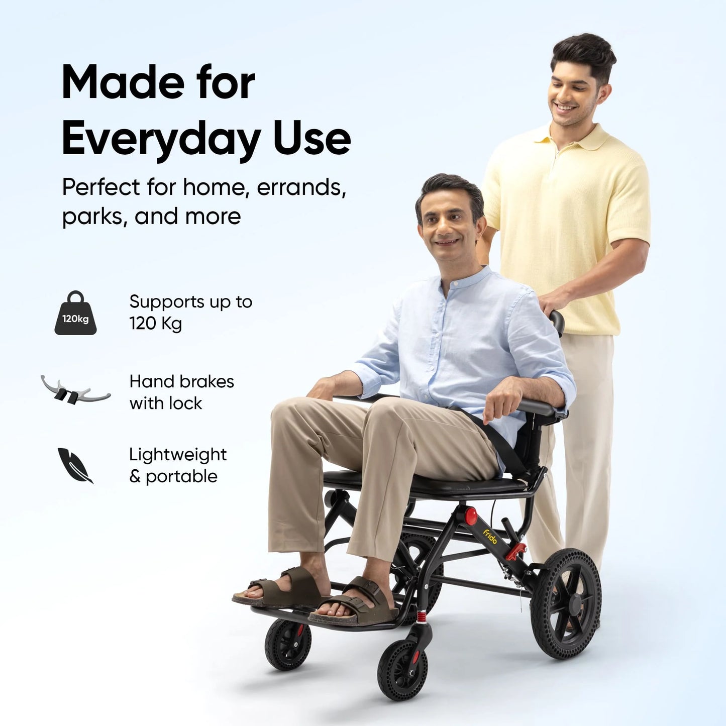Frido Foldable Travel Wheelchair