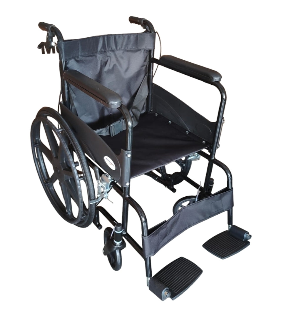 Mobility Kart Powder Coated Mag Wheels Wheelchair with Attandant Break