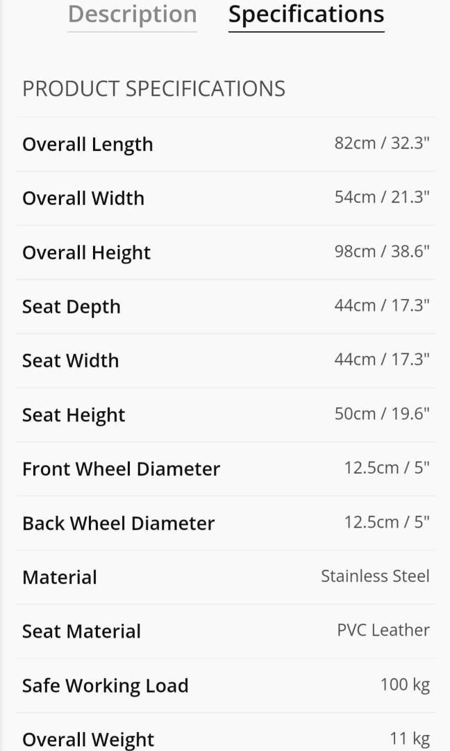 Fully Waterproof Pu Seat Stainless Steel Rolling Shower Commode Wheelchair With Flip Up Armrest & Detachable Footrest