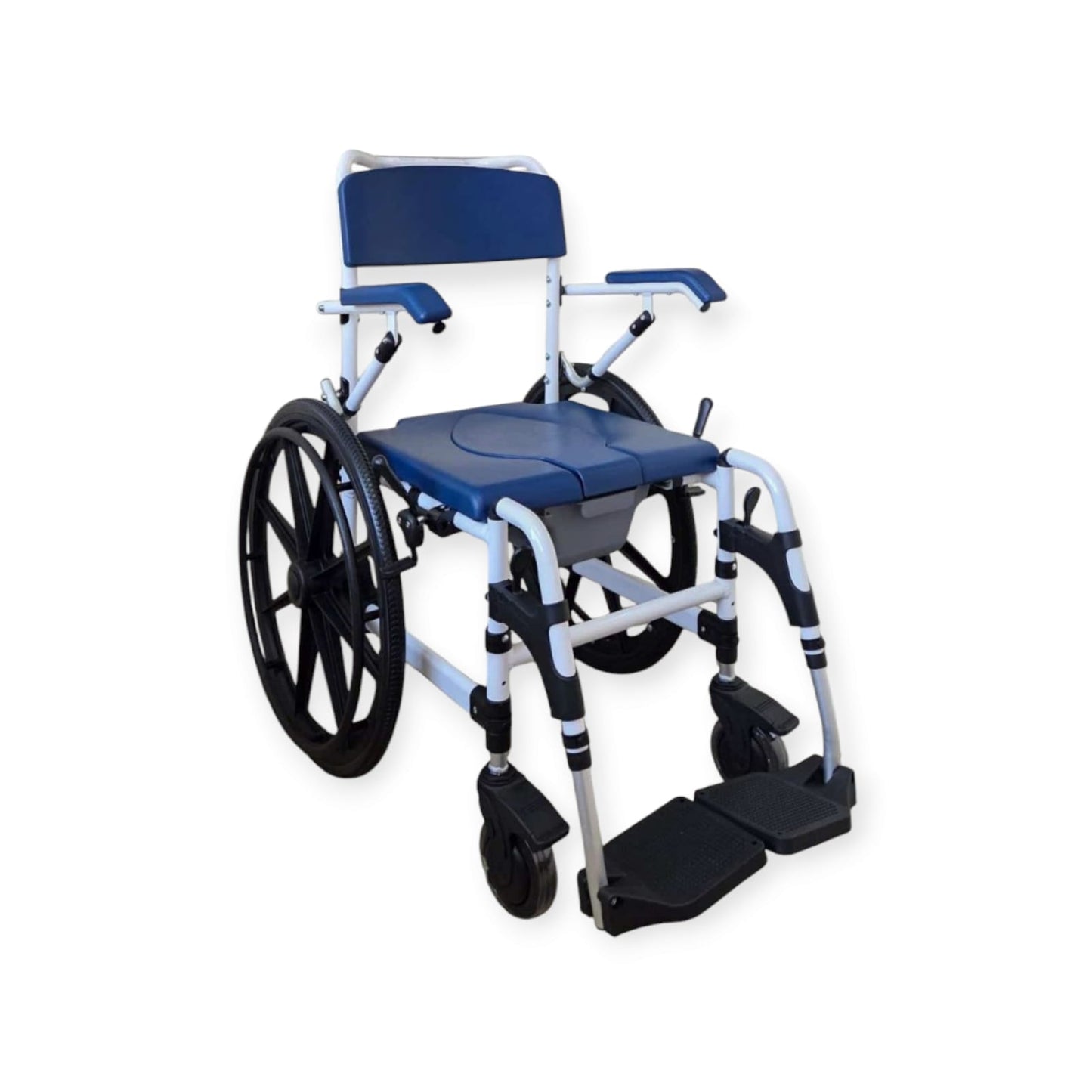 Self Propelled Multipurpose 3 in 1 Rolling Bathroom Wheelchair