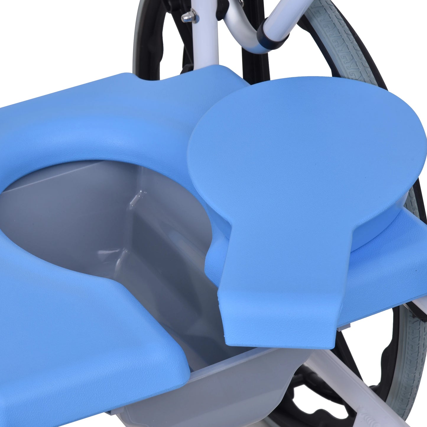 Self Propelled Multipurpose 3 in 1 Rolling Bathroom Wheelchair