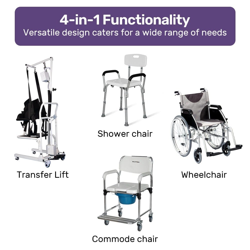 Mobilitykart Fast Assembled Patient Lift and Transfer Chair