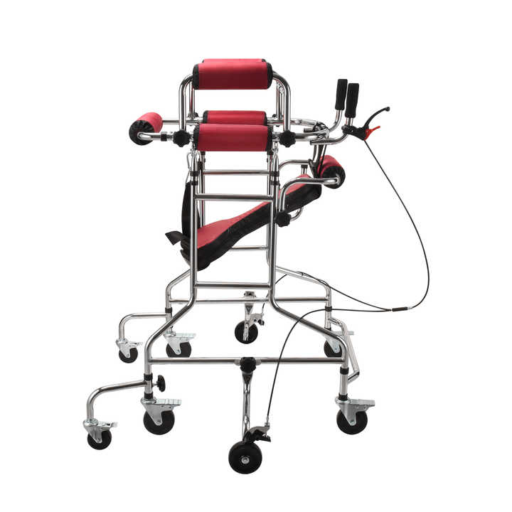 Adult Standing Adjustable Height Rollator Walker with Seat For Seniors & Patient