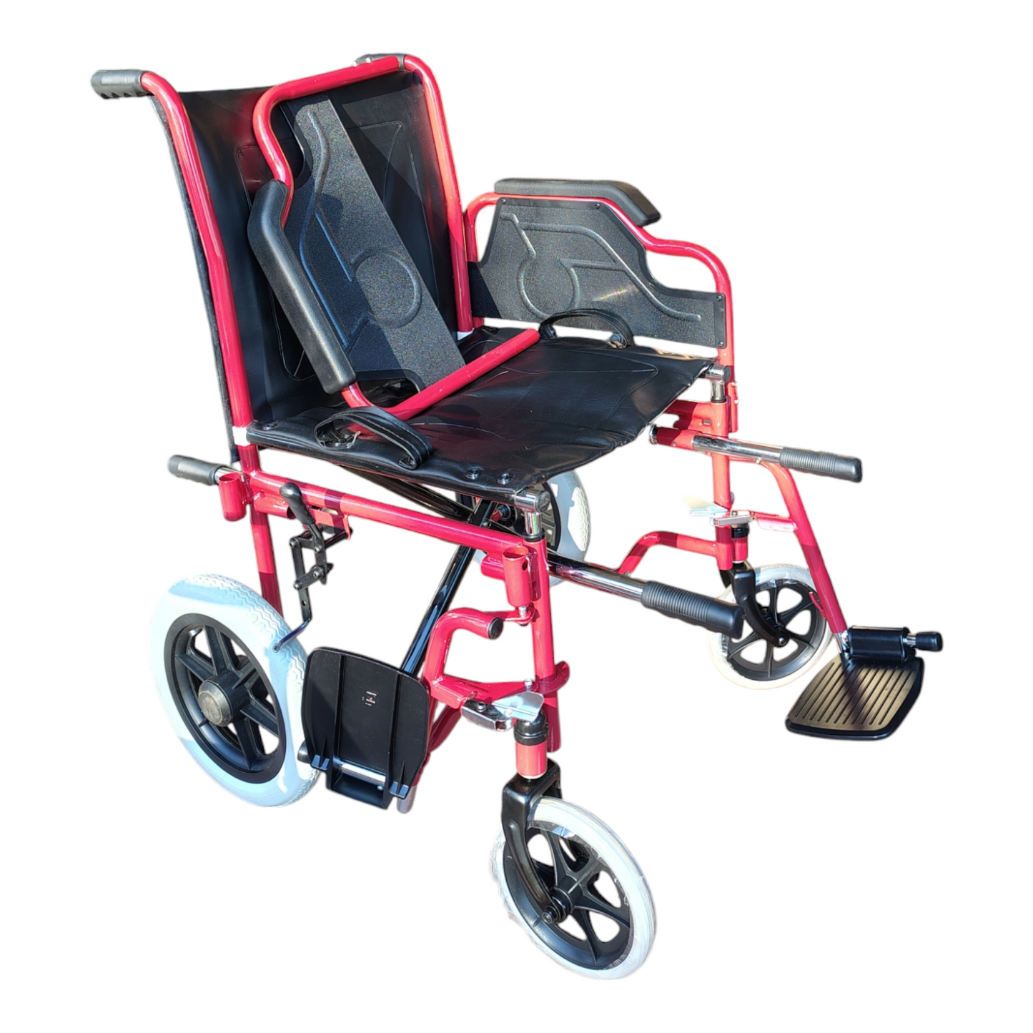 Premium Imported Light Weight Foldable Doli Wheelchair with Lifting Rod Detachable Armrest & Footrest
