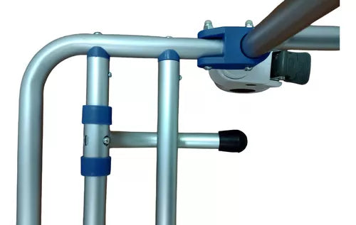 Rolling Shower Commode Aluminium Wheelchair with Flip-Up Armrest & Footrest (U Cut Seat)