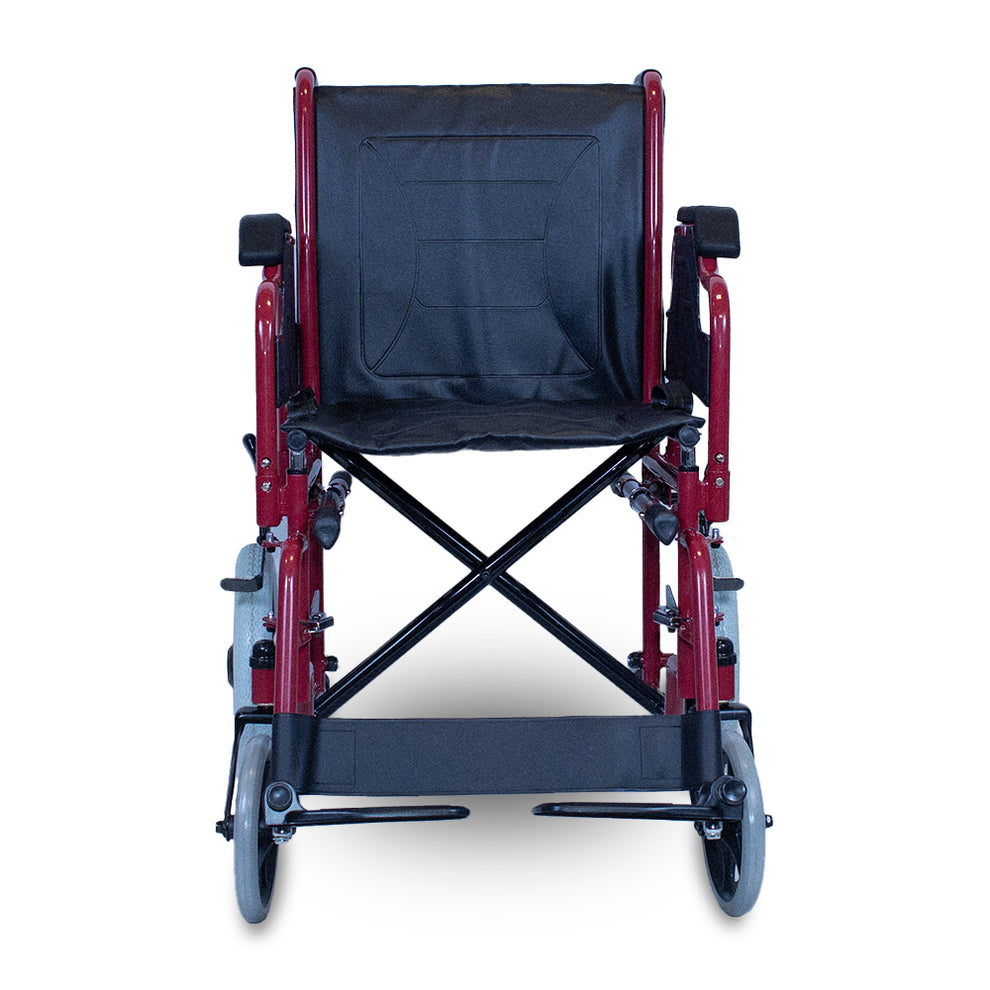 Premium Imported Light Weight Foldable Doli Wheelchair with Lifting Rod Detachable Armrest & Footrest