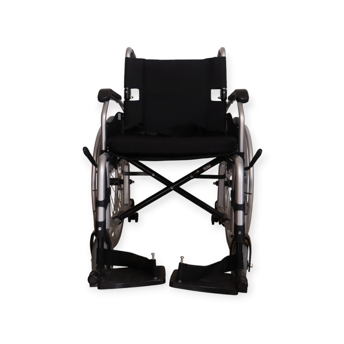 Evox WC 101M Lightweight Foldable Aluminium Wheelchair with Flip-Up Armrest Detachable Footrest & Removable Big Wheels