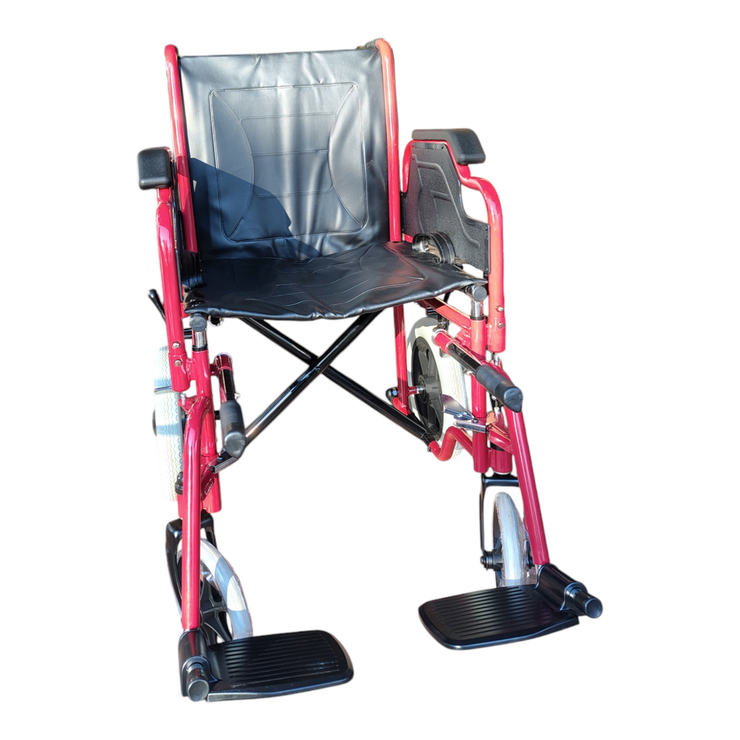 Premium Imported Light Weight Foldable Doli Wheelchair with Lifting Rod Detachable Armrest & Footrest