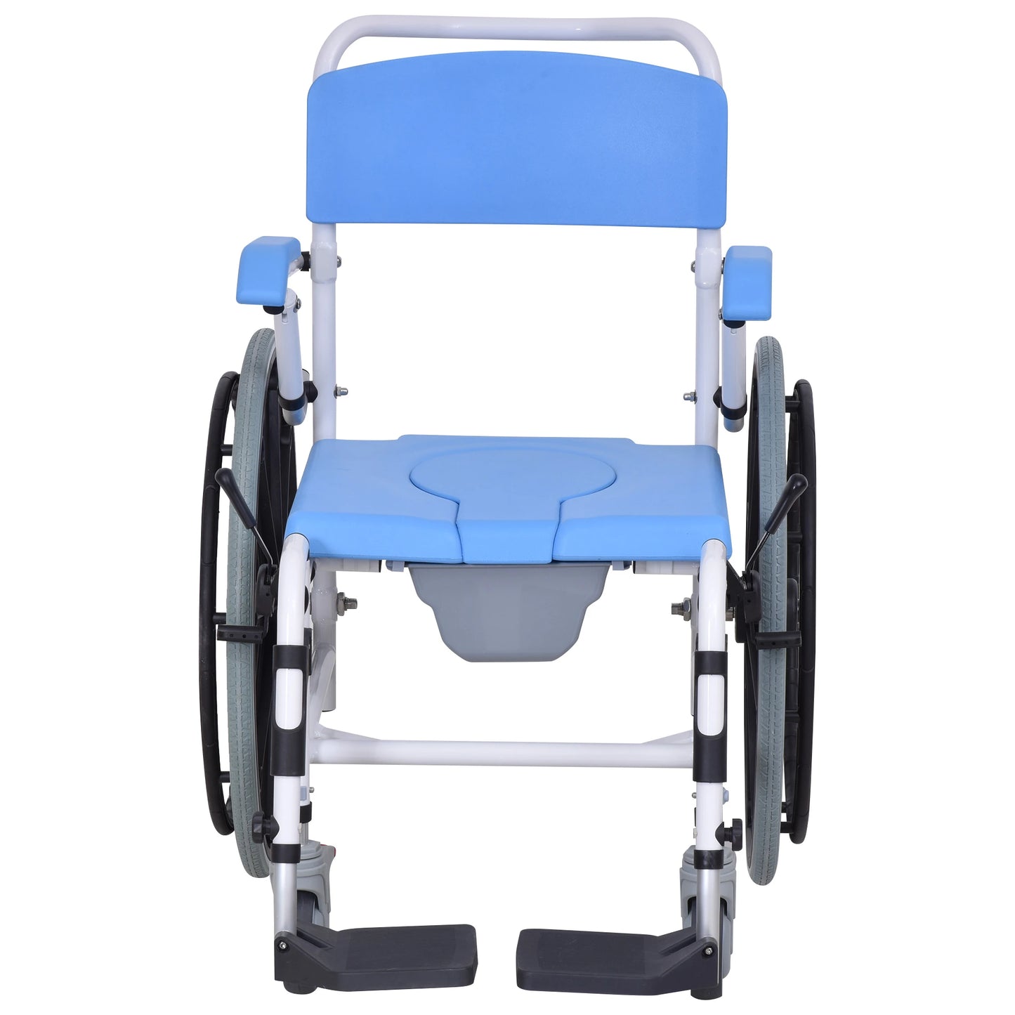 Self Propelled Multipurpose 3 in 1 Rolling Bathroom Wheelchair