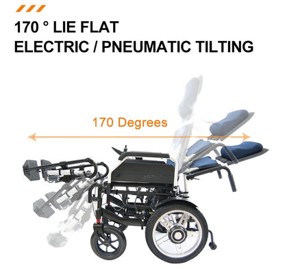 Reclining Multi Functional Electric Power Wheelchair