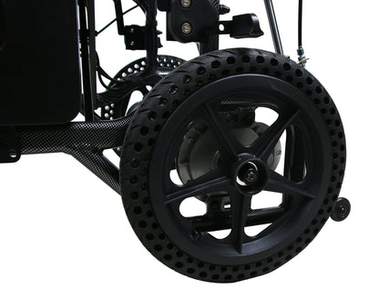 Electric Wheelchair with Reclining Backrest & Adjustable Headrest