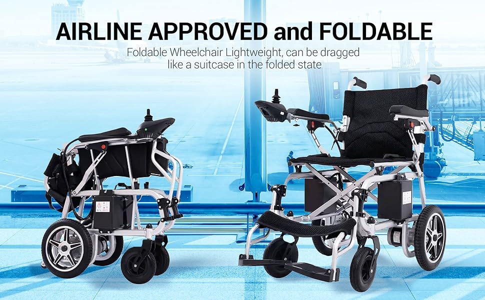 Esleh Indian Power Wheelchair with Flip-Up Armrests & Footrests