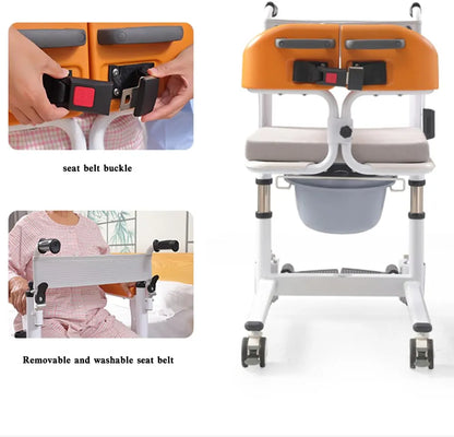 Mobility Kart Patient Lift and Transfer Chair For Narrow Bathroom Door