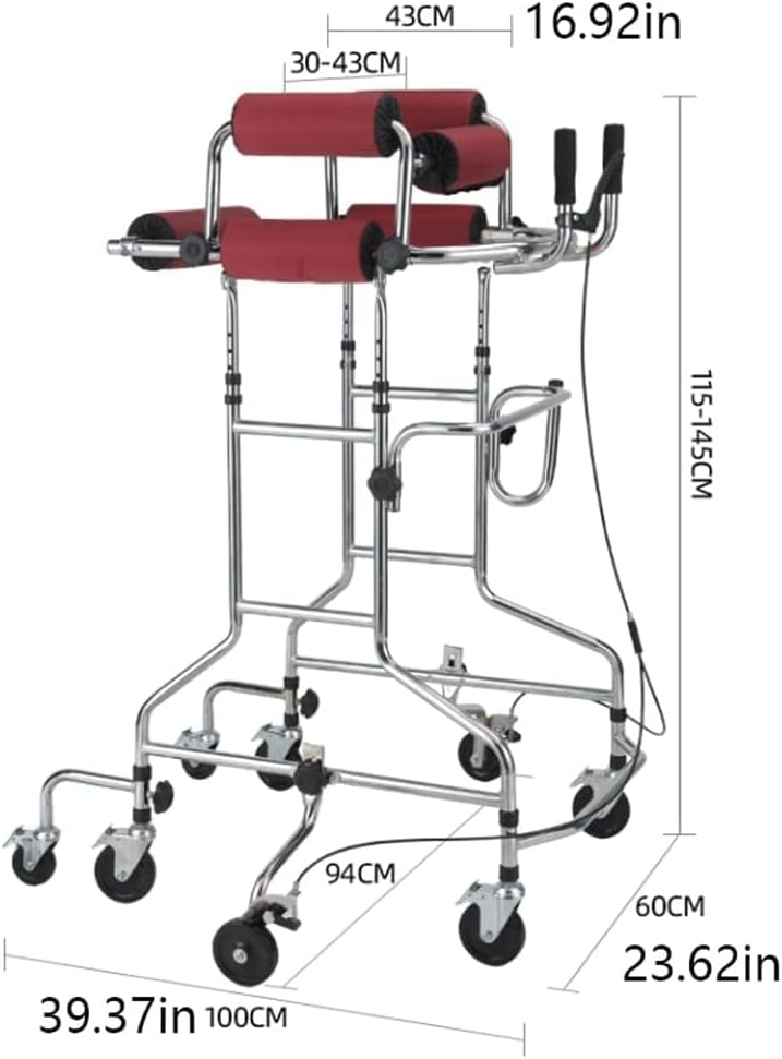 Adult Standing Rollator Walker with Seat For Seniors & Patient
