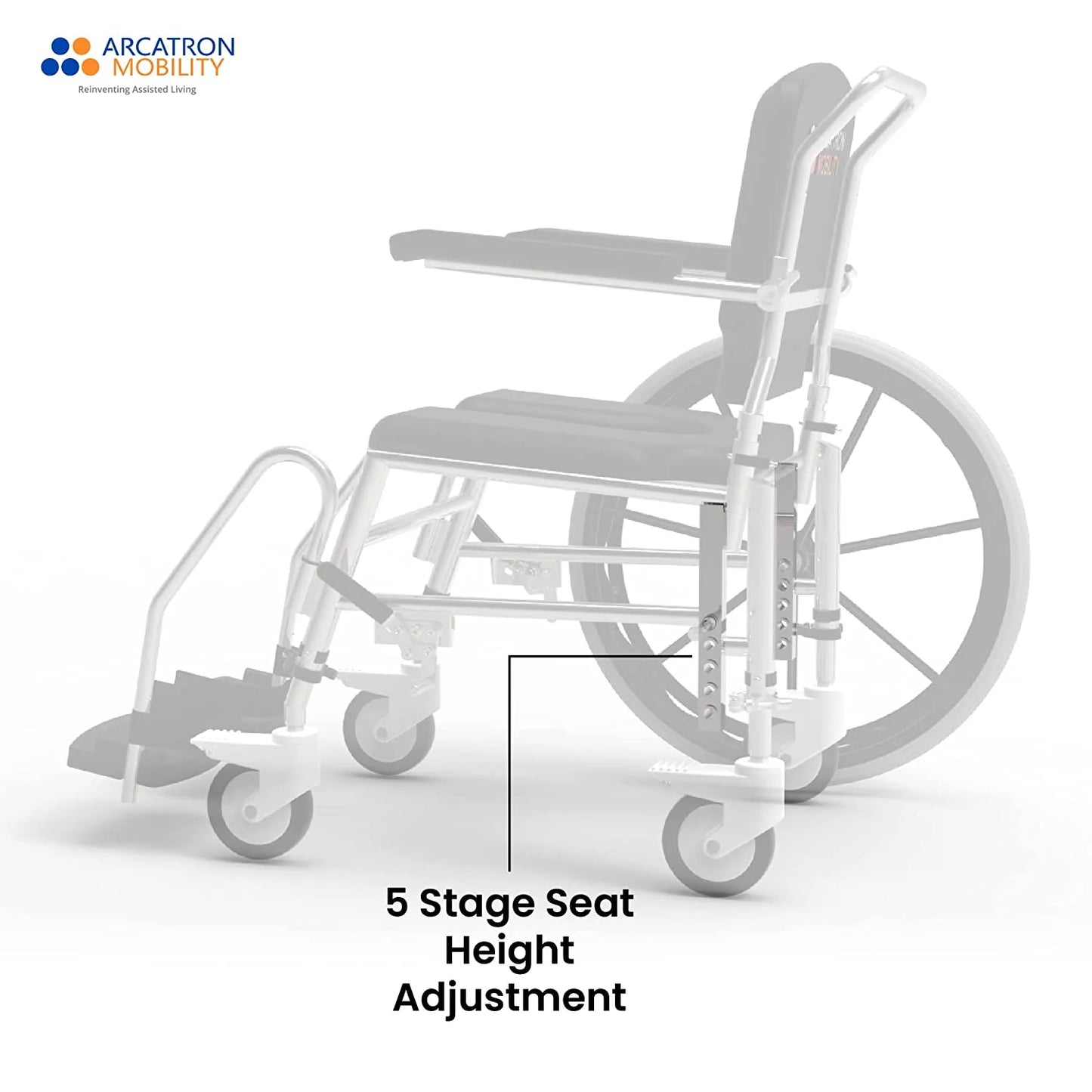 Prime SSS100 Self Propelled Shower Commode Wheelchair