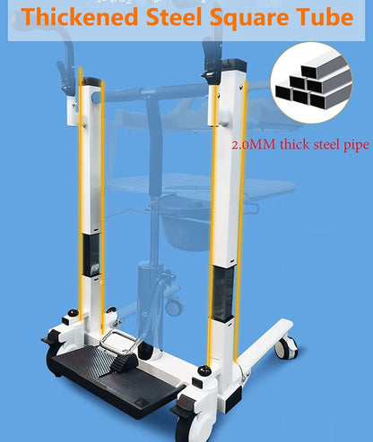 Mobility Kart Fast Assembled Hydraulic Patient Lift and Transfer Wheelchair