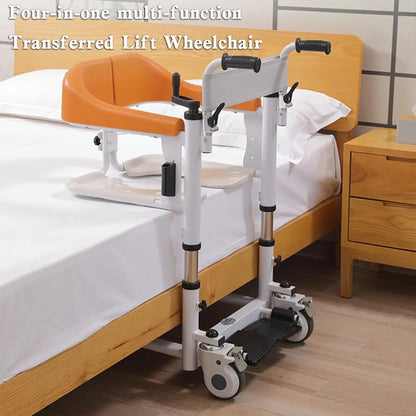 Mobility Kart Patient Lift and Transfer Chair For Narrow Bathroom Door