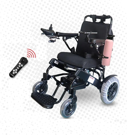 Evox WC 109A Electric Wheelchair Auto Folding with LED Light Cup Holder Phone Holder USB Adapter