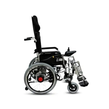 Mobilitykart Reclining Power Wheelchair with Elevating Footrests & Lithium Ion Battery