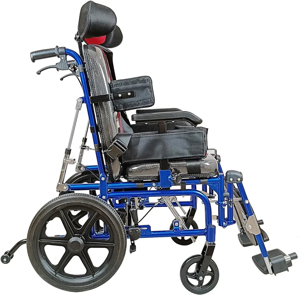 Mobility Kart Multifunction Aluminium Cerebral Palsy Wheelchair with Tilt and Reclining