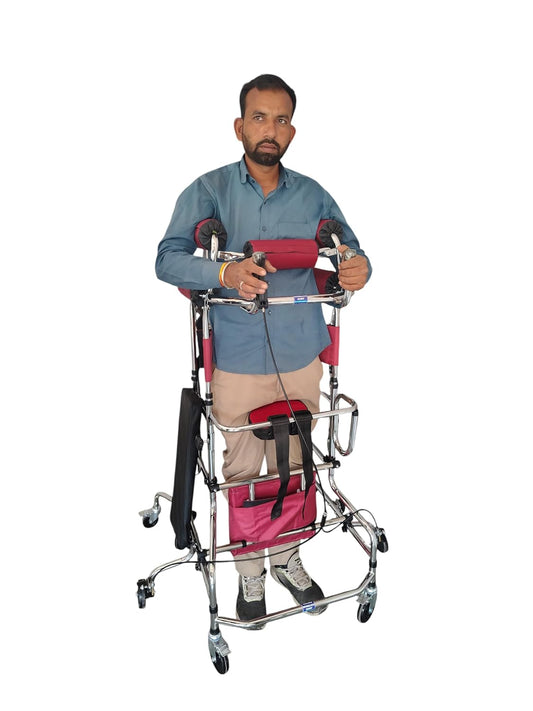 Adult Standing Hemiplegia Rollator Walker with Seat For Seniors & Patient