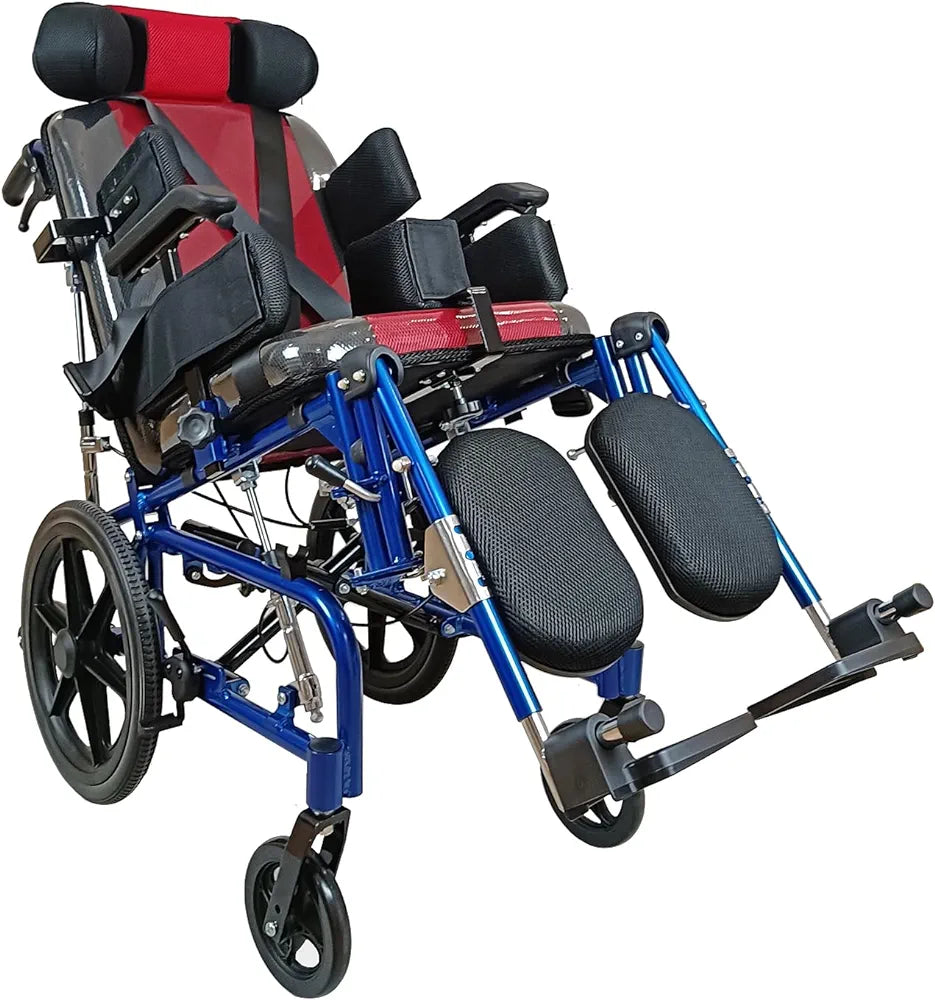 Mobility Kart Multifunction Aluminium Cerebral Palsy Wheelchair with Tilt and Reclining