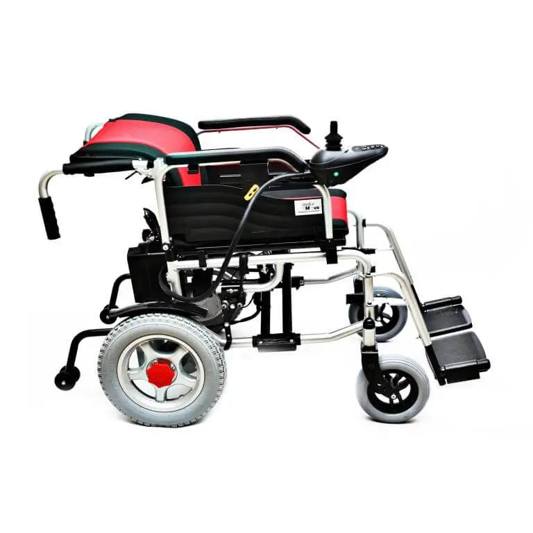 Mobilitykart Basic Power Wheelchair with Electromagnetic Break & Lithium Ion Battery