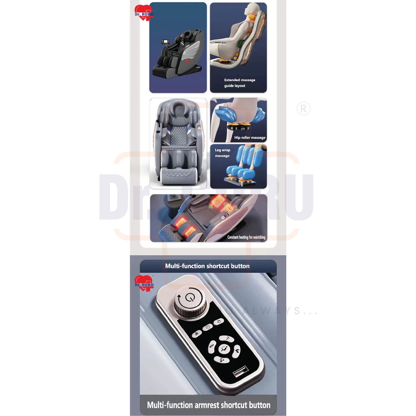 LMC077 - Luxury Massage Chair | Premium Relax Therapy | Full body Massage | Body Relaxation