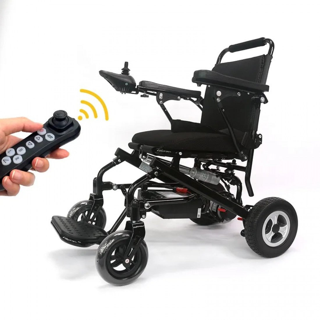 Mobility Kart One Key Automatic Folding Ultra-Lightweight Power Electric Wheelchair with Wireless Remote & Electromagnetic Brakes