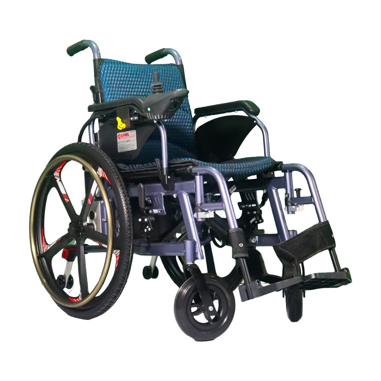 Evox wc 106 Self Propelled Light Weight Aluminum Electric Power Wheelchair with 16 Inch Seat & Lithium Ion Battery