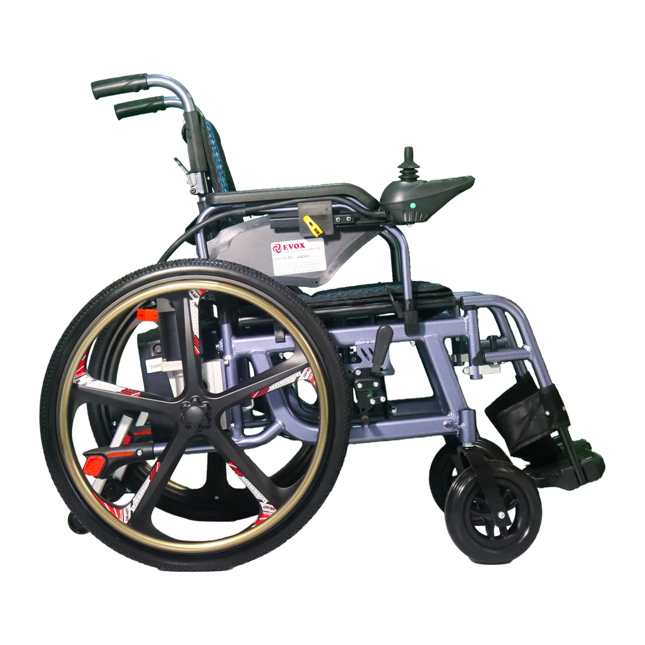 Evox wc 106 Self Propelled Light Weight Aluminum Electric Power Wheelchair with 16 Inch Seat & Lithium Ion Battery