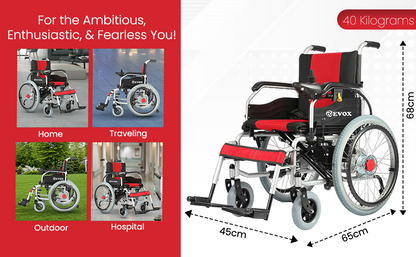 Evox WC 101E Power Wheelchair with Electromagnetic Brake