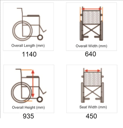 Evox WC 105E Power Wheelchair with Electromagnetic Brake