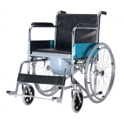 Foldable Commode Wheelchair