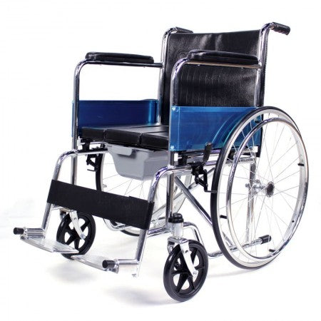 Foldable Commode Wheelchair