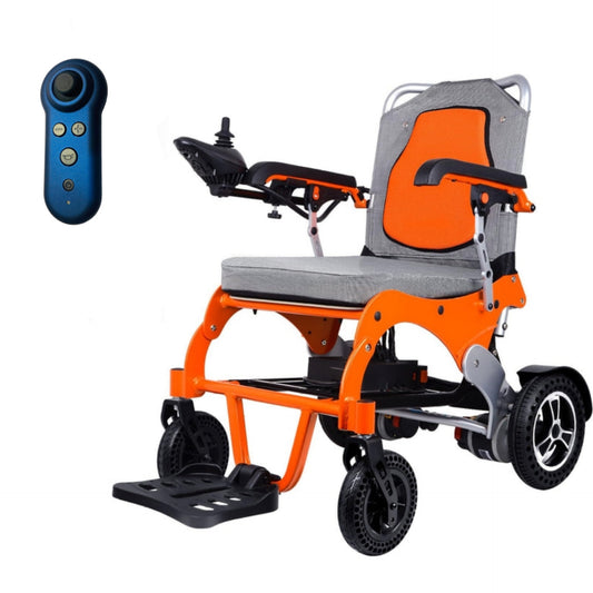 Ultralight Compact Folding Power Wheelchair with Electromagnetic Breaking System