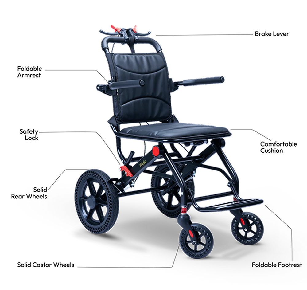 Frido Foldable Travel Wheelchair