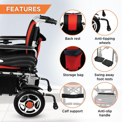 Vissco Zip Lite with Double Battery Power Wheelchair