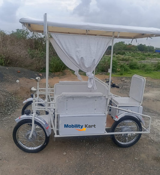 Maharaj Vihar Wheelchair Battery Operated with Attendant Seat & Control (Four Wheeler)