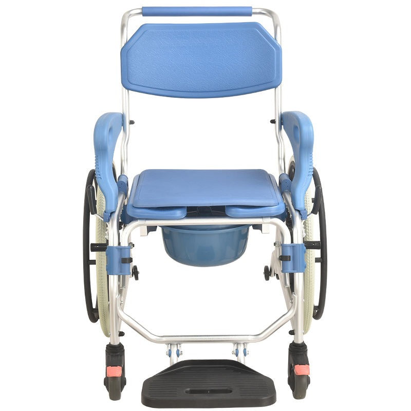 Multipurpose 3 in 1 Self Propelled Rolling Bathroom Wheelchair