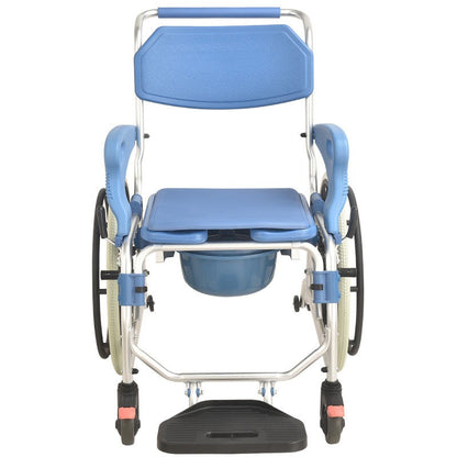 Multipurpose 3 in 1 Self Propelled Rolling Bathroom Wheelchair