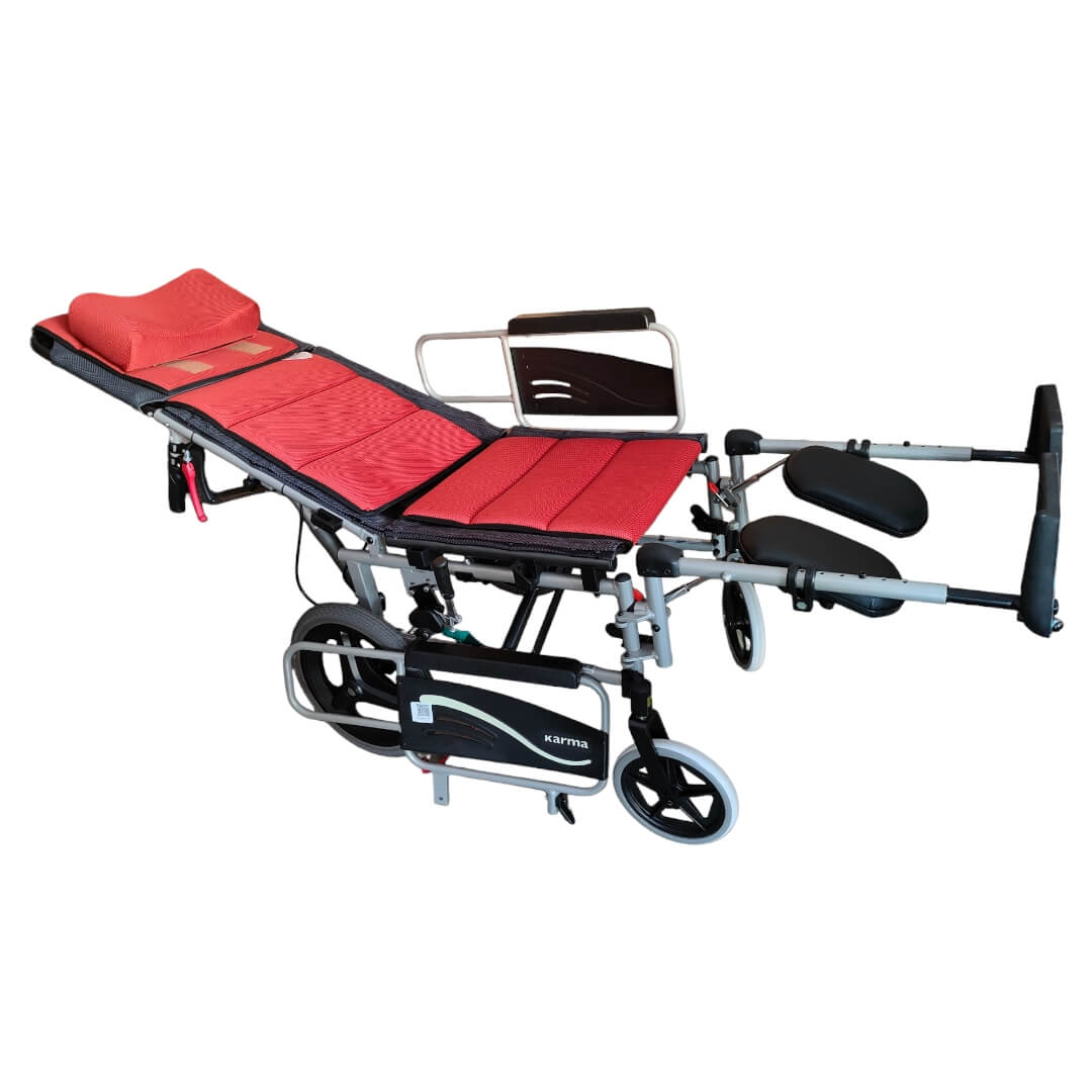 Karma KM 5000 F14 Premium Imported Aluminum Foldable Reclining Wheelchair