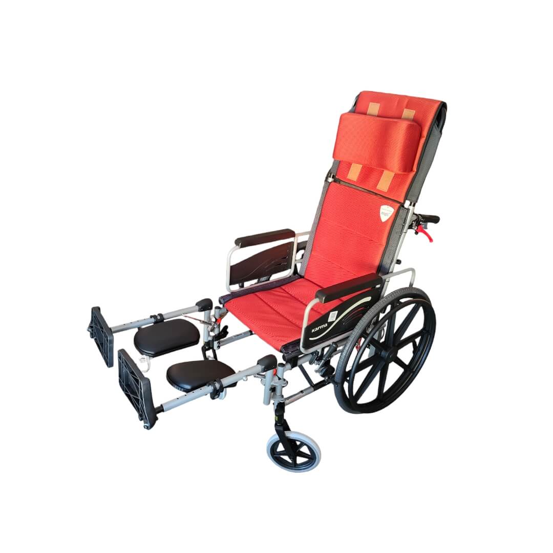 Karma KM 5000 F24 Premium Imported Aluminium Foldable Reclining Wheelchair