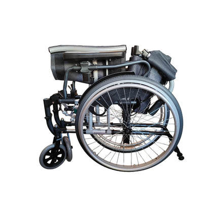 Karma S Ergo 305 Ultra Light Weight Wheelchair with Flip-Up Armrest Detachable Footrests & Removable Big Wheels