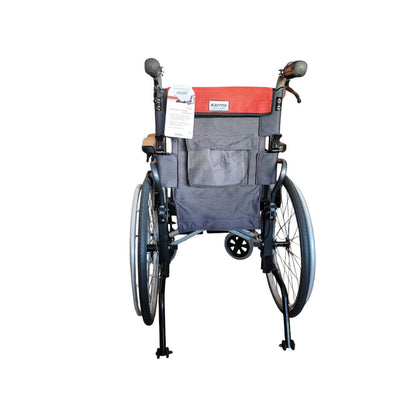 Karma S Ergo 305 Ultra Light Weight Wheelchair with Flip-Up Armrest Detachable Footrests & Removable Big Wheels